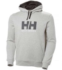Helly Hansen Logo Hoodie pánska mikina šedá