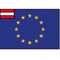 Vlajka EU Rakusko 20x30 cm