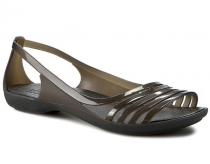 Crocs Isabella Huarache Flat dámske sandále čierne