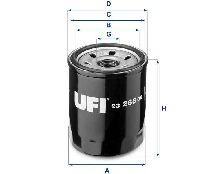 Olejový filter UFI - Honda nad 60HP