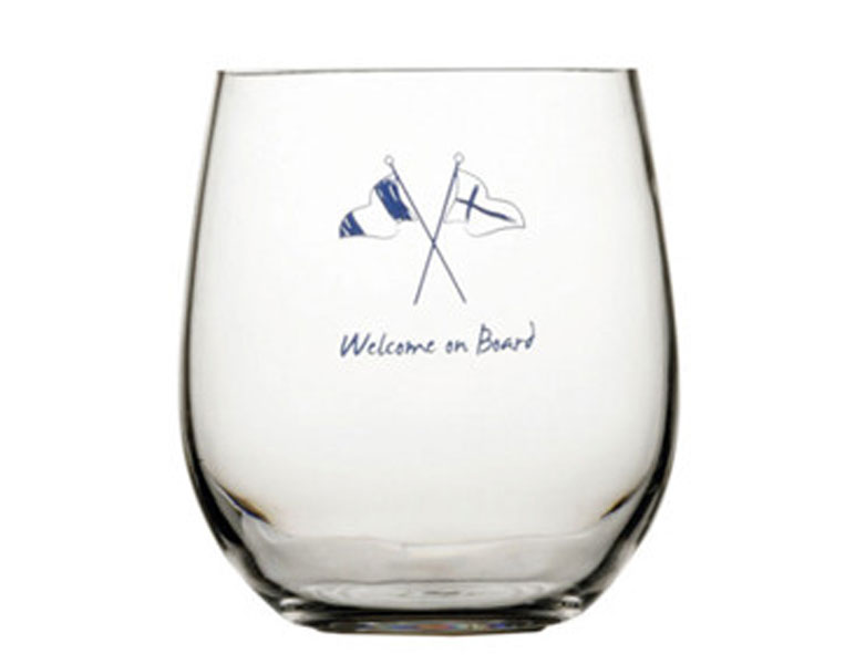 Pohár na nápoje 415ml protišmykový - WELCOME ON BOARD