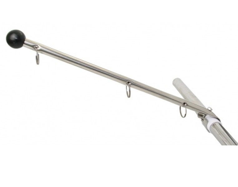 Držiak vlajky nerez 39cm na zábradlie