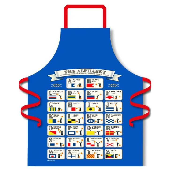 Zástera s námornou tématikou - vlajky abeceda