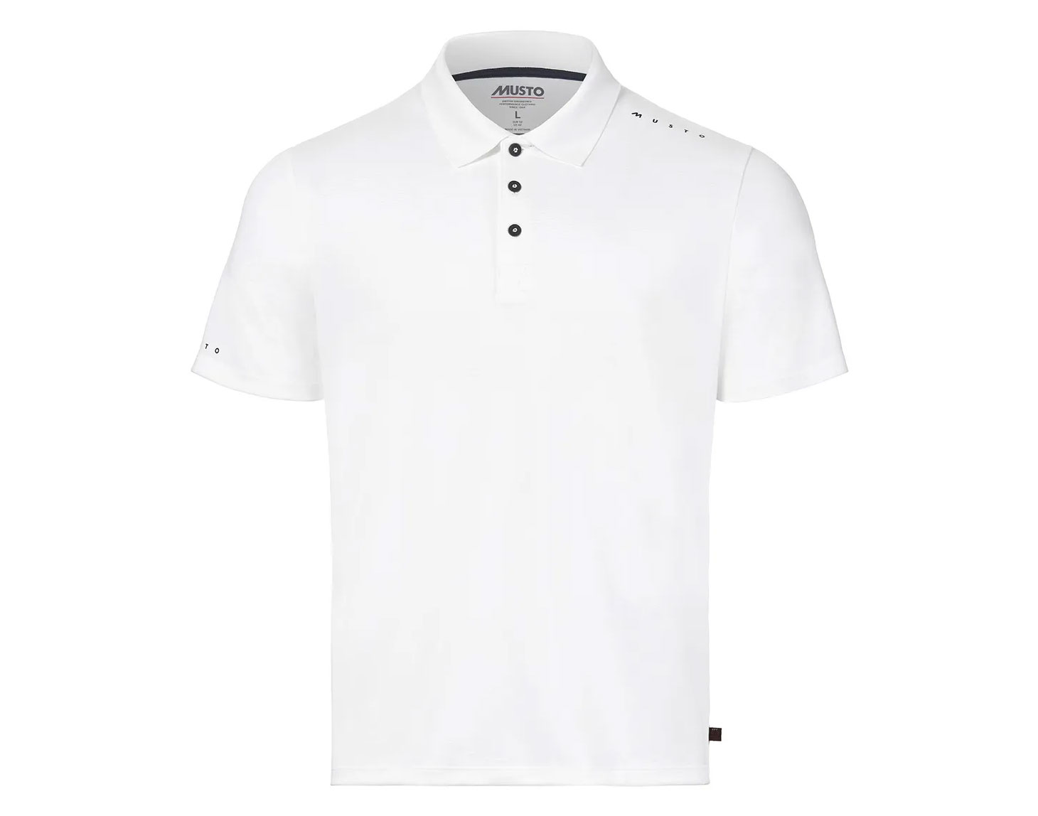 Musto Evo Crew Sunblock SS Pánska Polo košeľa biela