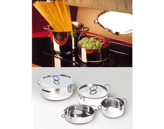 Marine Business KITCHEN - Sada 4 hrncov a 3 pokrievok