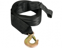 Popruh čierny s hákom 7,5m