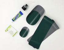 Lepiaca súprava v krabičke- zelená/šedá