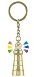 Schlüsselanhänger Leuchtturm mit farbigem Blinklicht