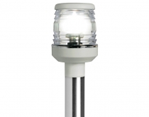 Ausziehbarer LED-Lichtmast mit weißem Sockel 60cm