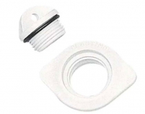 Výpustný ventil so zátkou oválny 48x36mm, biely