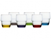 Non-slip Ecozen Stackable Glass Party 6Pcs