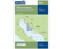 Imray mapa M25 Otok Rab to Sibenik