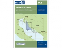 Imray map M25 Otok Rab to Sibenik