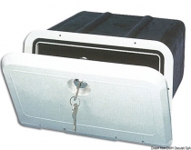 Odkladací box bílý 285x180x260mm se zámkem