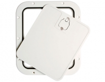 White inspection hatch removable lid 305x355mm