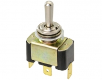 3-pole toggle switch on/off/on, brass, marine switch, for boats
