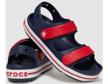 Crocs Crocband Cruiser sandále pre malé deti navy/červené