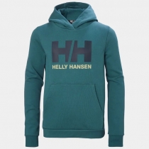 Helly Hansen Juniors' HH Logo Hoodie 2.0-detská mikina tmavozel.
