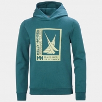 Helly Hansen Juniors’ Port Hoodie - detská mikina zelená