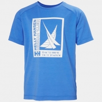 Helly Hansen Juniors’ Port T-Shirt - ultra blue