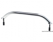 Oválné trubkové madlo AISI316 s vnějšími šrouby 220 mm