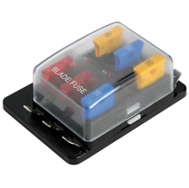 Fuse holder box with warning lights 6 housings