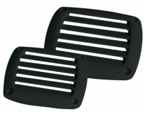 ABS louvred vent grey 85x85mm