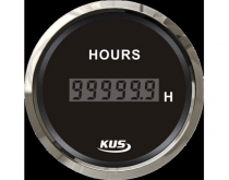 Operating hour counter black
