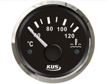KUS Temperature Gauge 40–120 range, Black
