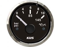 KUS Manometr tlaku oleje 10 barů, černý