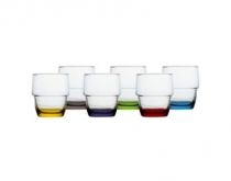 Pohár na vodu 280 ml stohovateľný ecozen - PARTY set 6
