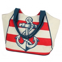 Shopping-bag with anchor print