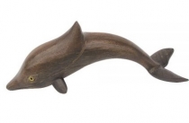 Delfín - drevená dekorácia 14 x 5cm