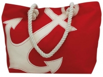 Shopping-bag with anchor print