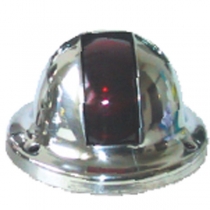 Position lights made of stainless steel, semicircular