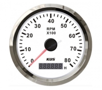 Tachometer with hour meter for outboards