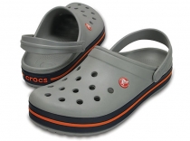 Crocs Crocband šľapky šedé