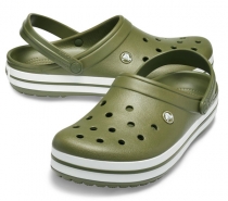 Crocs Crocband šľapky army