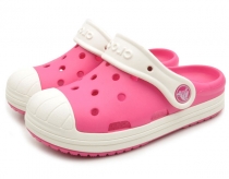 Crocs Bump It Clog Kids dětské pantofle růžové