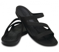 Crocs Swiftwater Sandal Paradise Schwarz