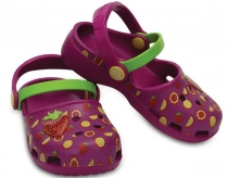 Crocs Karin Novelty Clog K dětské pantofle fialové