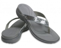 Crocs Capri V Sequin Flip Grey