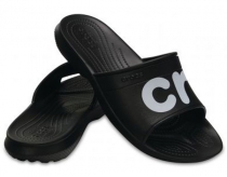 Crocs Classic Graphic Slide šľapky čierne