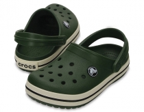 Crocs Crocband Clog detské šľapky zelené