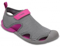 Crocs Swiftwater Mesh dámské sandály šedé