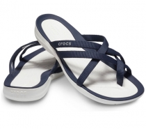 Crocs Swiftwater Webbing Flip dámské pantofle navy