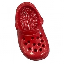Ozdobný gombík Red Clog na topánky Crocs
