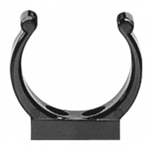 Pipe holder 16mm IN - black plastic