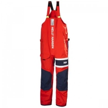 Helly Hansen Salt Coastal BIB pánské jachtařské kalhoty červené