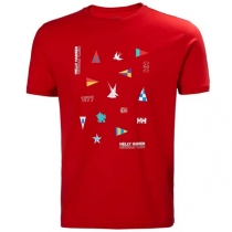 Helly Hansen Shoreline pánske tričko červené